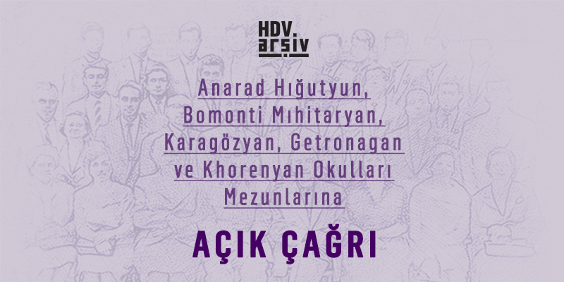 Hrant Dink Vakfı'ndan Ermeni okullarının mezunlarına çağrı